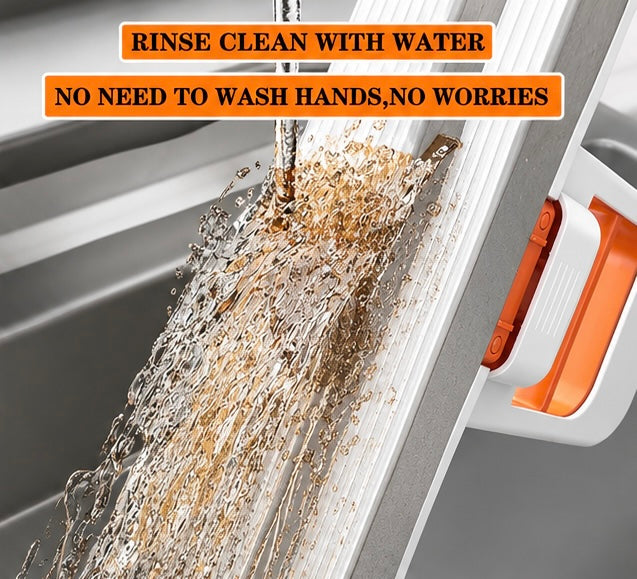 Foldable Self-Wringing Mini Mop | Portable Sponge Cleaner for Kitchen, Bathroom, Glass & Desktop Cleaning