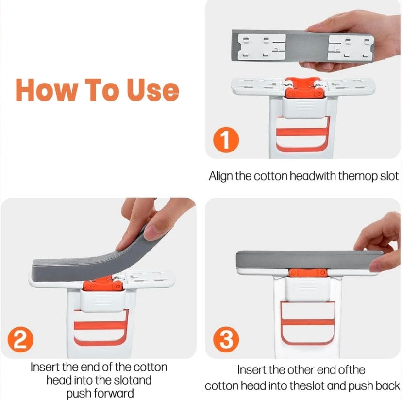 Foldable Self-Wringing Mini Mop | Portable Sponge Cleaner for Kitchen, Bathroom, Glass & Desktop Cleaning